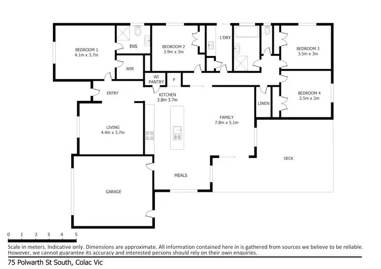 Floorplan of Homely house listing, 75 Polwarth Street South, Colac VIC 3250