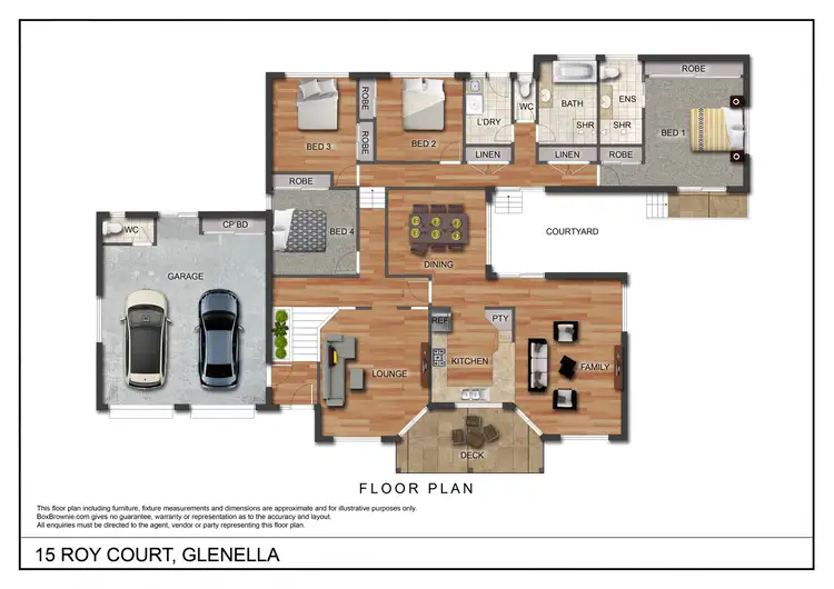 Floorplan of Homely house listing, 15 Roy Court, Glenella QLD 4740