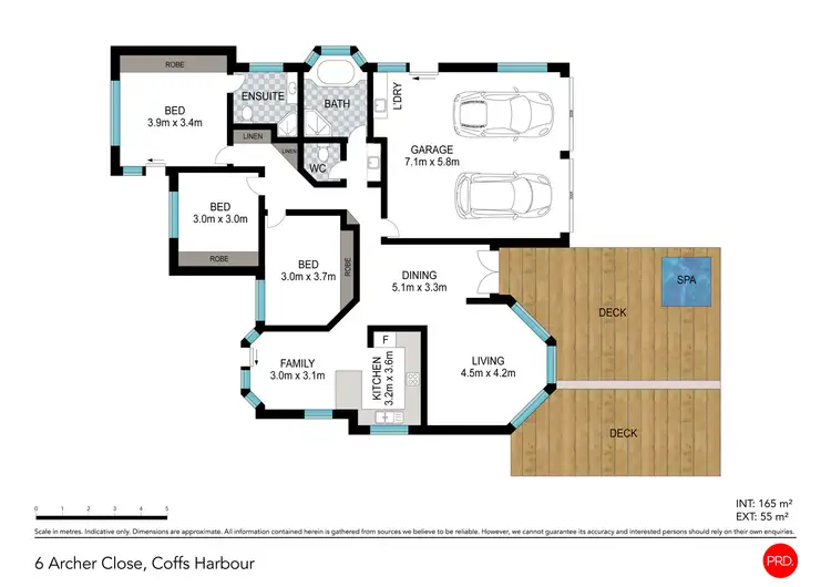 Floorplan of Homely house listing, 6 Archer Close, Coffs Harbour NSW 2450