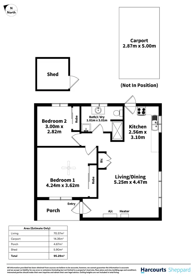 Floorplan of Homely unit listing, 1/8 August Street, Thebarton SA 5031