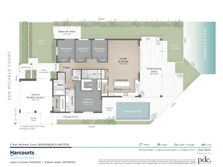 Floorplan of Homely house listing, 2 San Michele Court, Broadbeach Waters QLD 4218