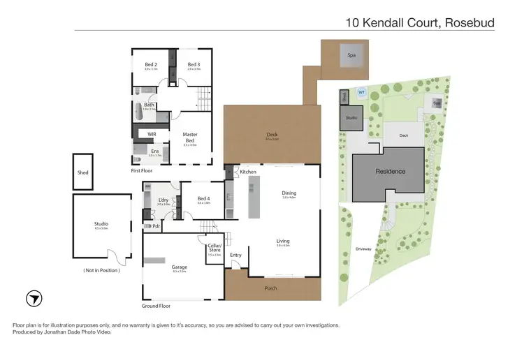 Floorplan of Homely house listing, 10 Kendall Crt, Rosebud VIC 3939