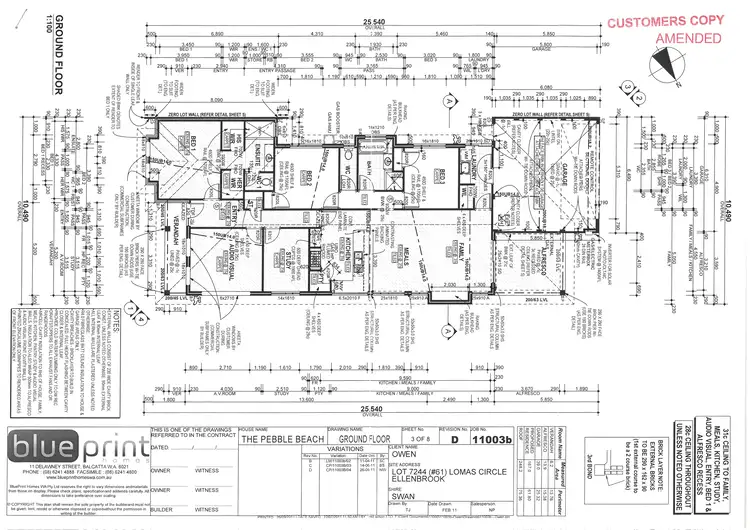 Floorplan of Homely house listing, 61 Lomas Circle, Ellenbrook WA 6069