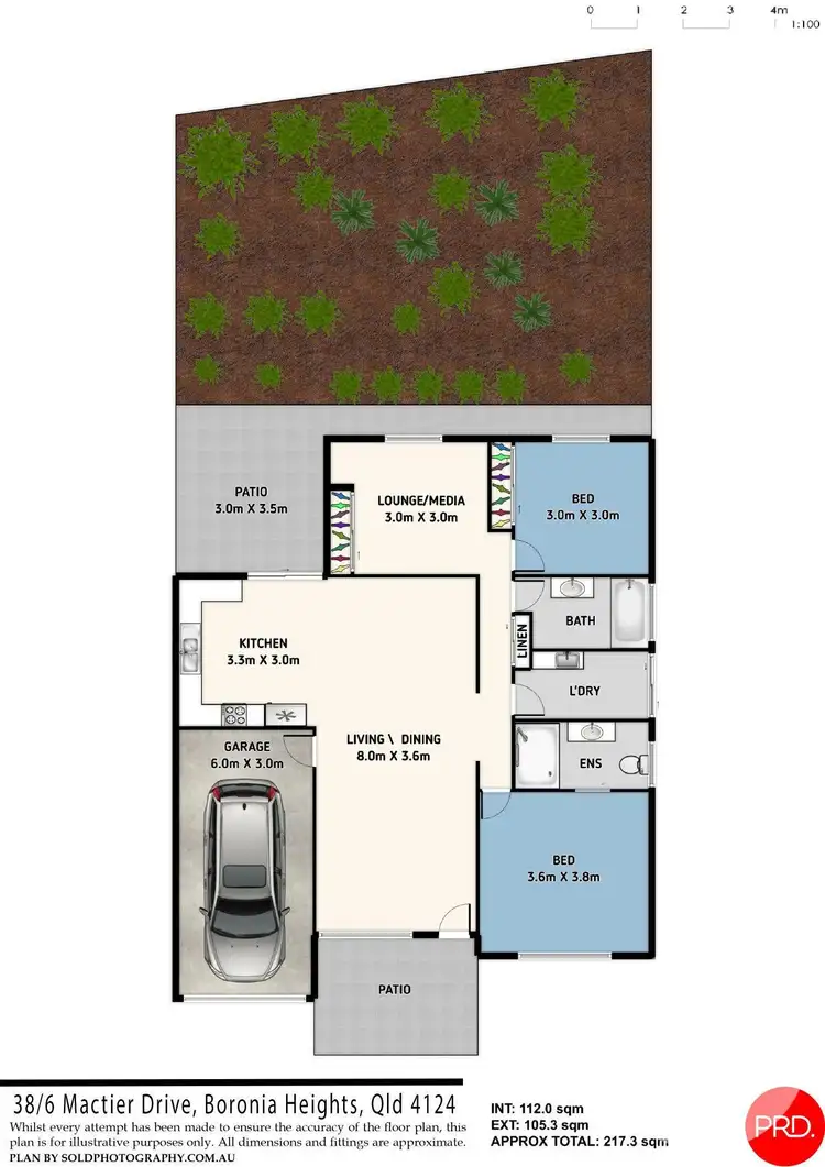 Floorplan of Homely townhouse listing, 38/6 Mactier Drive, Boronia Heights QLD 4124