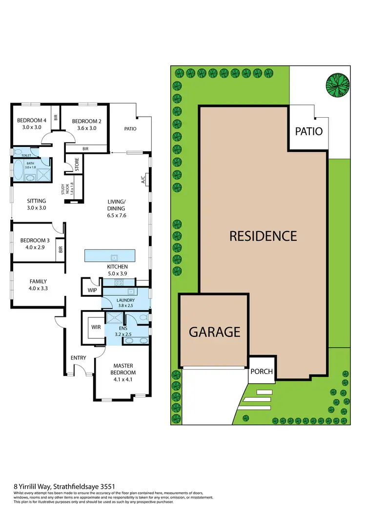 Floorplan of Homely house listing, 8 Yirrilil Way, Strathfieldsaye VIC 3551
