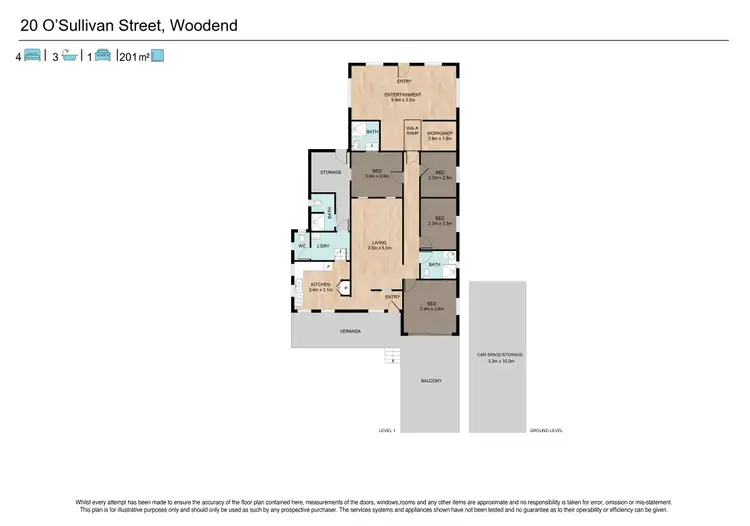 Floorplan of Homely house listing, 20 O'Sullivan Street, Woodend QLD 4305