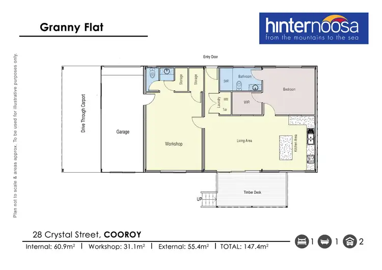 Floorplan of Homely house listing, 28 Crystal Street, Cooroy QLD 4563