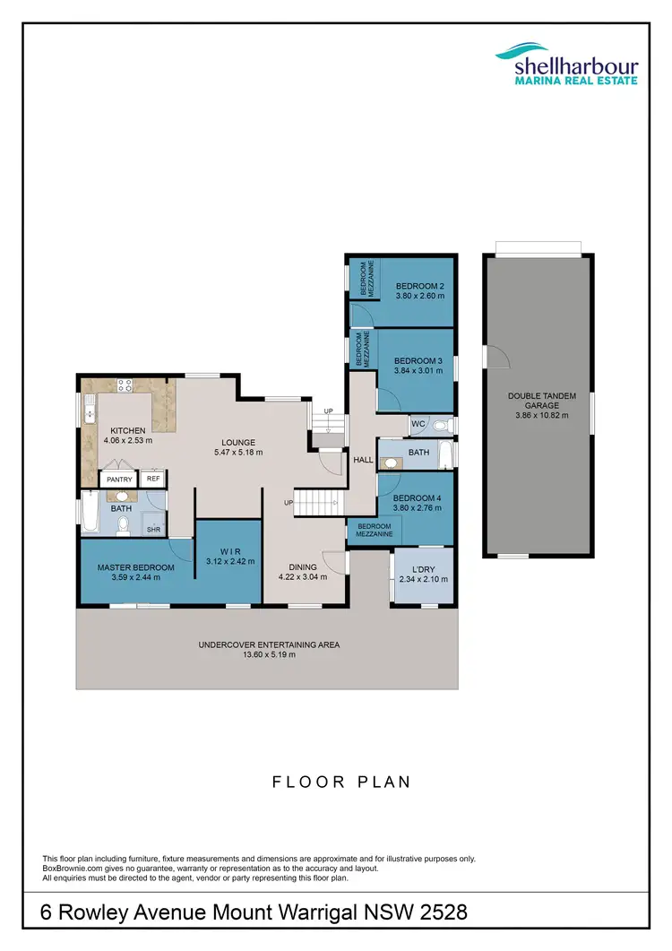 Floorplan of Homely house listing, 6 Rowley Avenue, Mount Warrigal NSW 2528