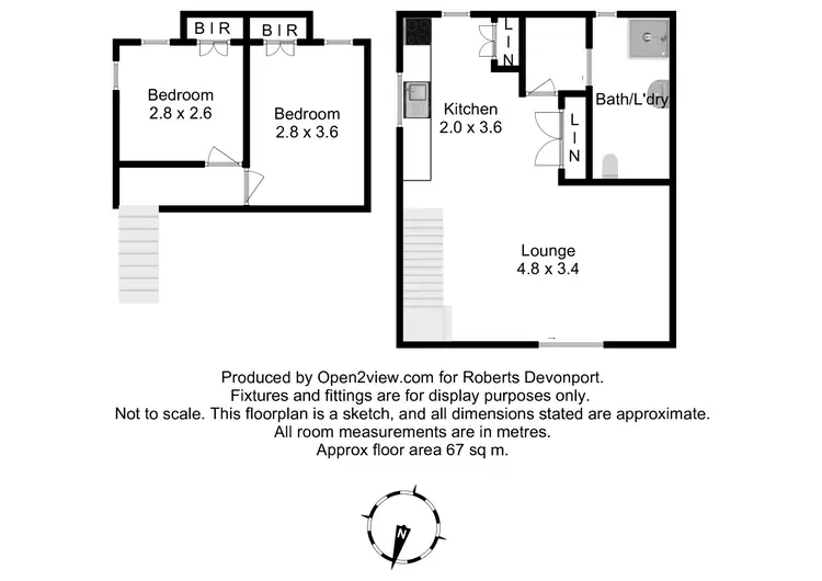 Floorplan of Homely unit listing, 1/34 - 36 Esplanade, Turners Beach TAS 7315