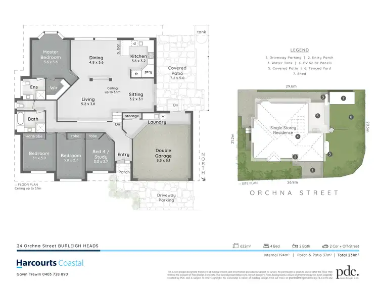 Floorplan of Homely house listing, 24 Orchna Street, Burleigh Heads QLD 4220