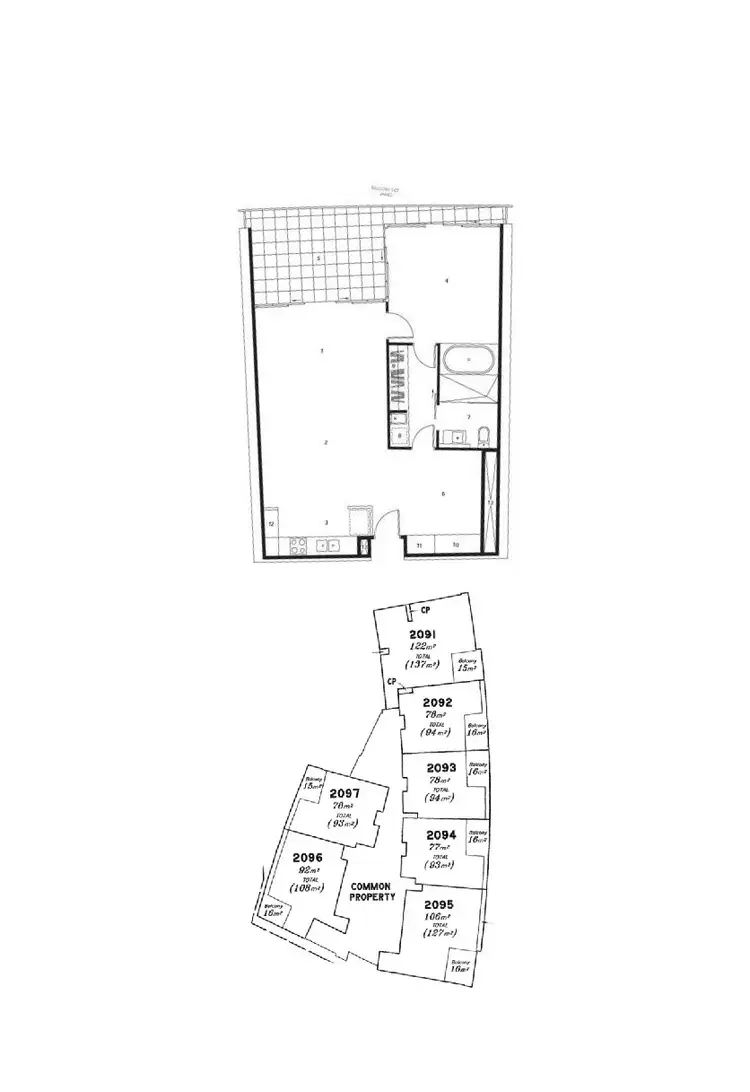 Floorplan of Homely apartment listing, 2093/9 Ferny Avenue, Surfers Paradise QLD 4217