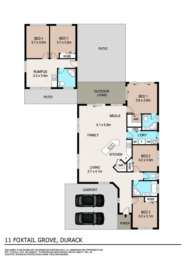 Floorplan of Homely house listing, 11 Foxtail Grove, Durack NT 830
