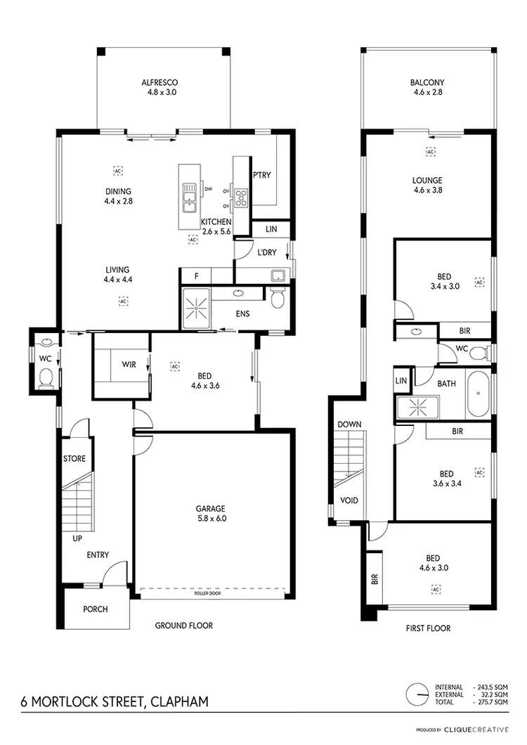 Floorplan of Homely house listing, 6 Mortlock Street, Clapham SA 5062