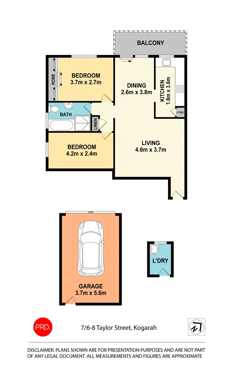 Floorplan of Homely unit listing, 7/6-8 Taylor Street, Kogarah NSW 2217