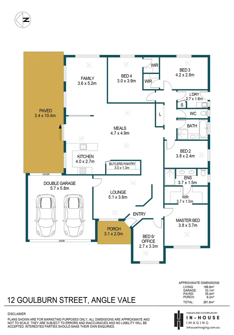 Floorplan of Homely house listing, 12 Goulburn Street, Angle Vale SA 5117
