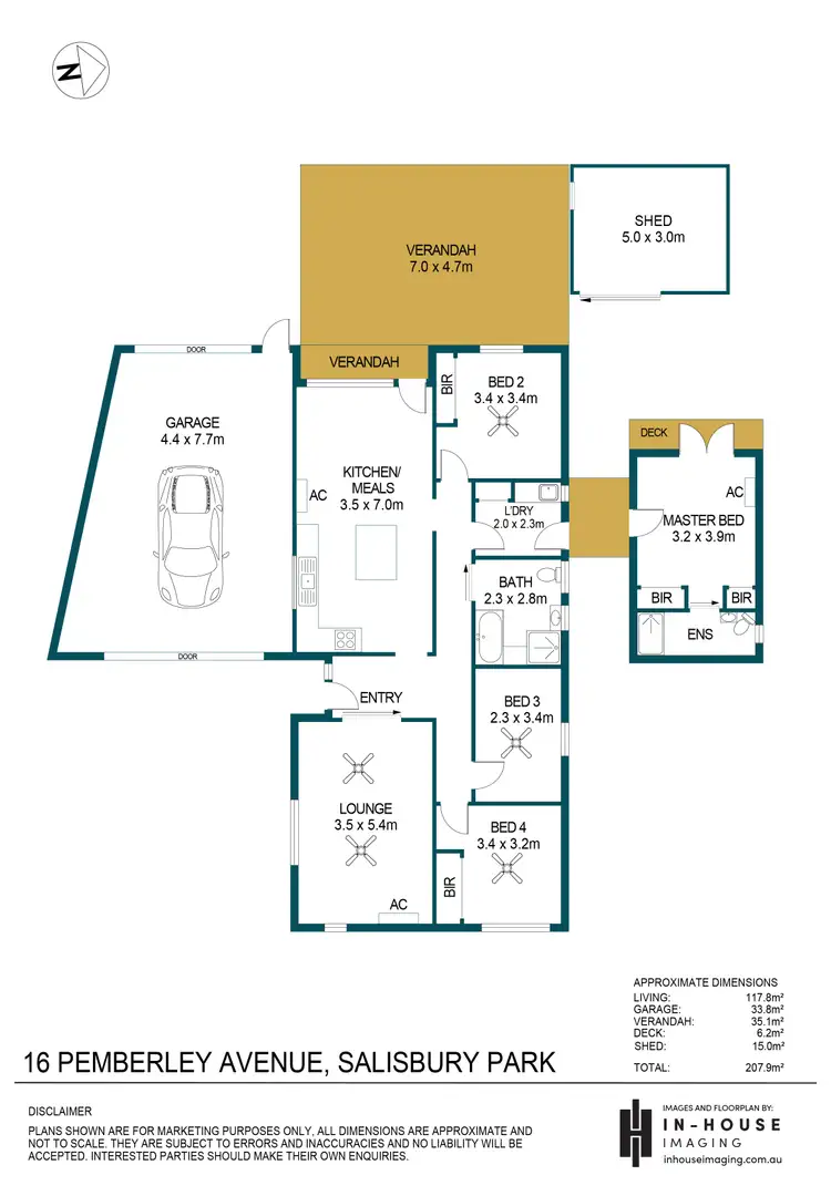 Floorplan of Homely house listing, 16 Pemberley Avenue, Salisbury Park SA 5109