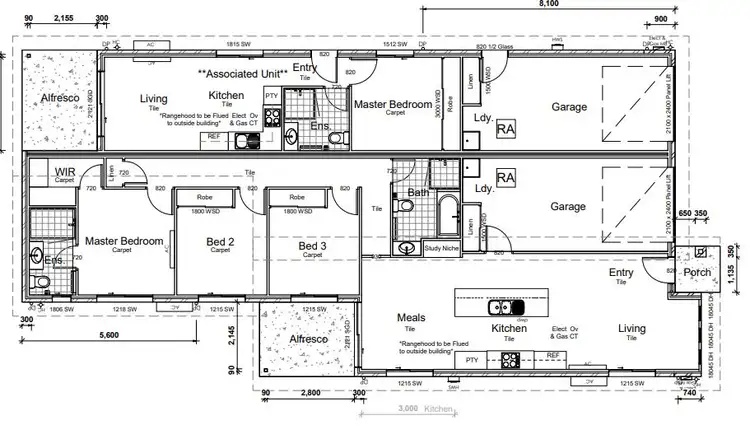 Floorplan of Homely semi-detached listing, 11 Aurora Road, Tannum Sands QLD 4680