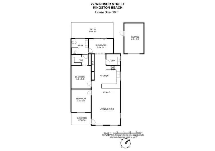 Floorplan of Homely house listing, 22 Windsor Street, Kingston Beach TAS 7050