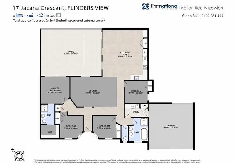 Floorplan of Homely house listing, 17 Jacana Crescent, Flinders View QLD 4305