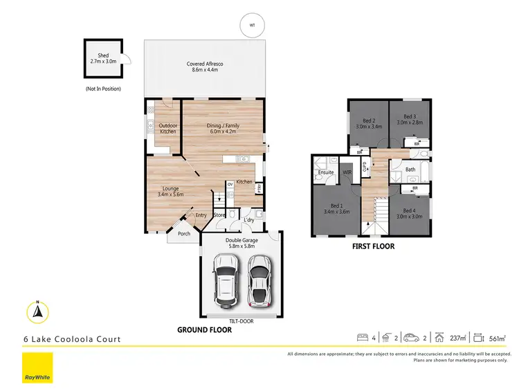 Floorplan of Homely house listing, 6 Lake Cooloola Court, Logan Reserve QLD 4133