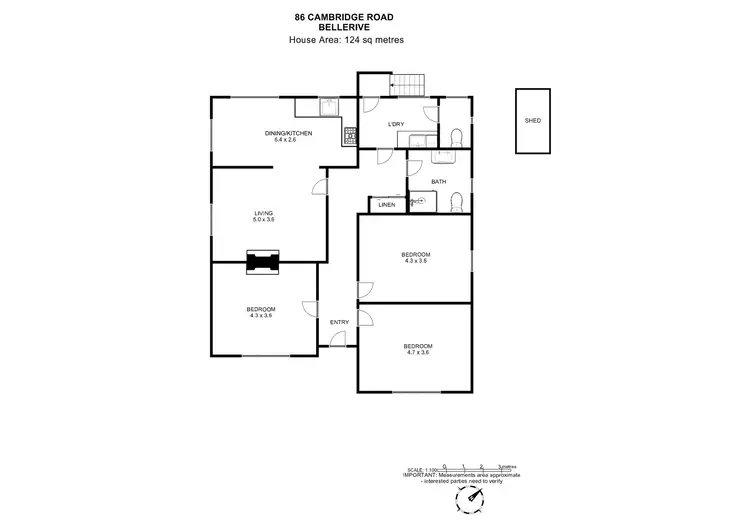 Floorplan of Homely house listing, 86 Cambridge Road, Bellerive TAS 7018