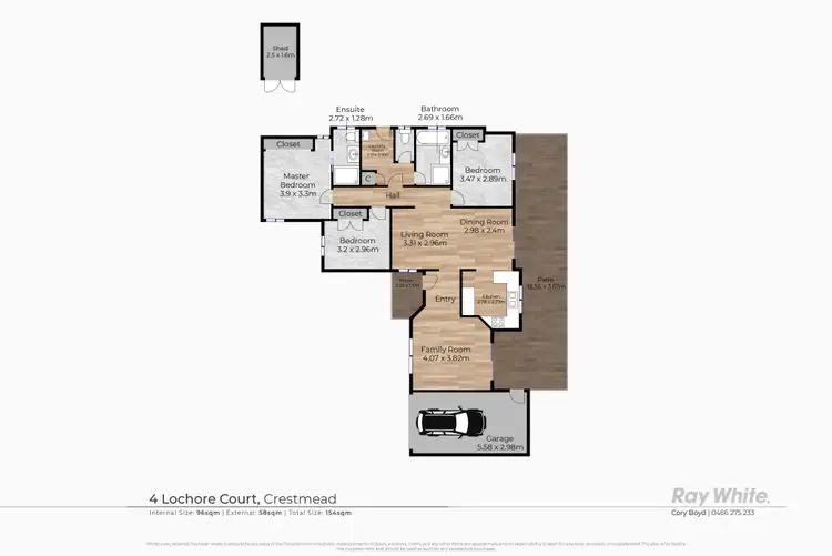 Floorplan of Homely house listing, 4 Lochore Court, Crestmead QLD 4132