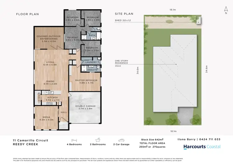 Floorplan of Homely house listing, 11 Camarillo Circuit, Reedy Creek QLD 4227