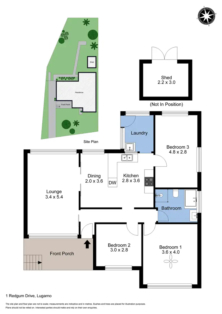 Floorplan of Homely house listing, 1 Redgum Drive, Lugarno NSW 2210