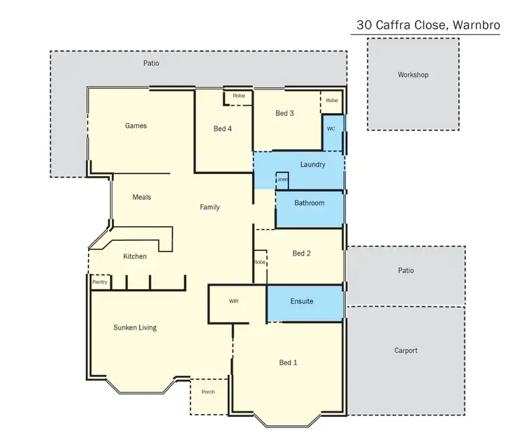 Floorplan of Homely house listing, 30 Caffra Close, Warnbro WA 6169