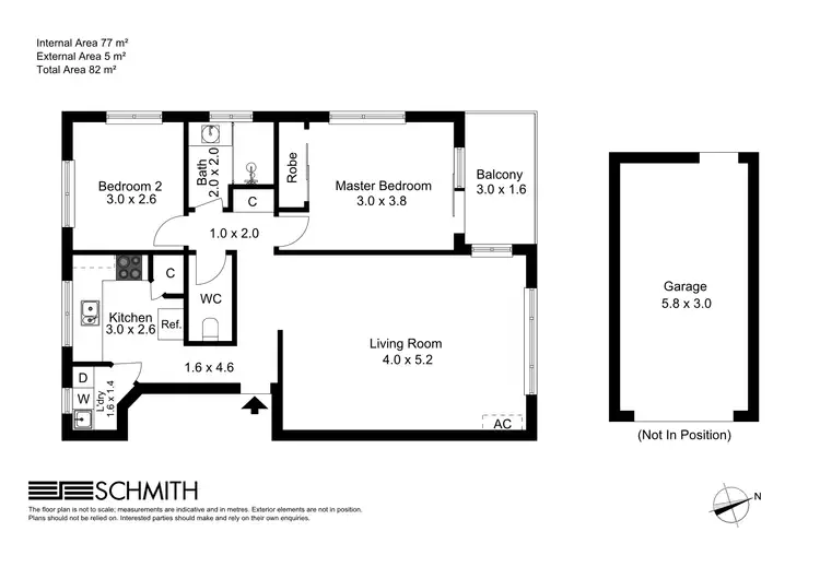Floorplan of Homely unit listing, 4/54 Sarawak Avenue, Palm Beach QLD 4221