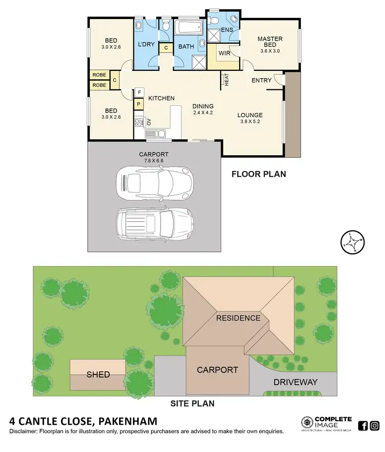 Floorplan of Homely house listing, 4 Cantle Close, Pakenham VIC 3810