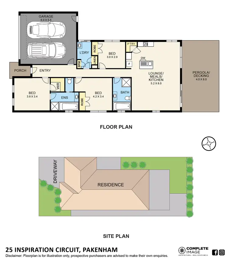 Floorplan of Homely house listing, 25 Inspiration Circuit, Pakenham VIC 3810