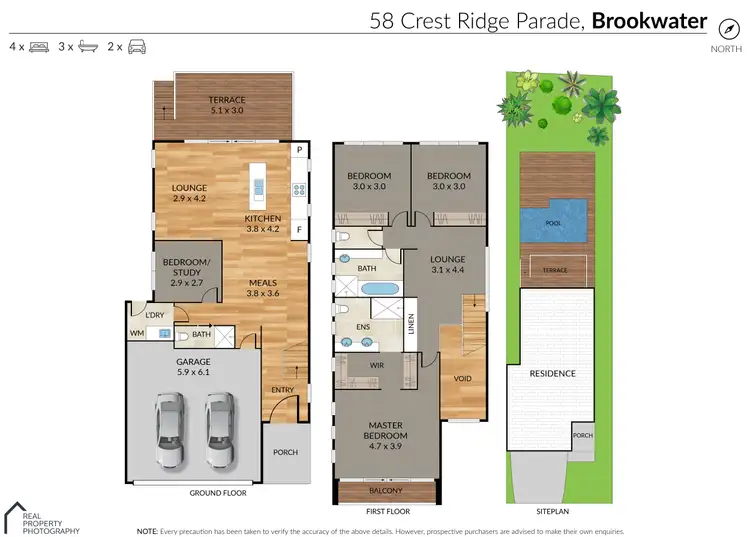 Floorplan of Homely house listing, 58 Crest Ridge Parade, Brookwater QLD 4300