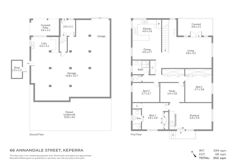 Floorplan of Homely house listing, 66 Annandale Street, Keperra QLD 4054