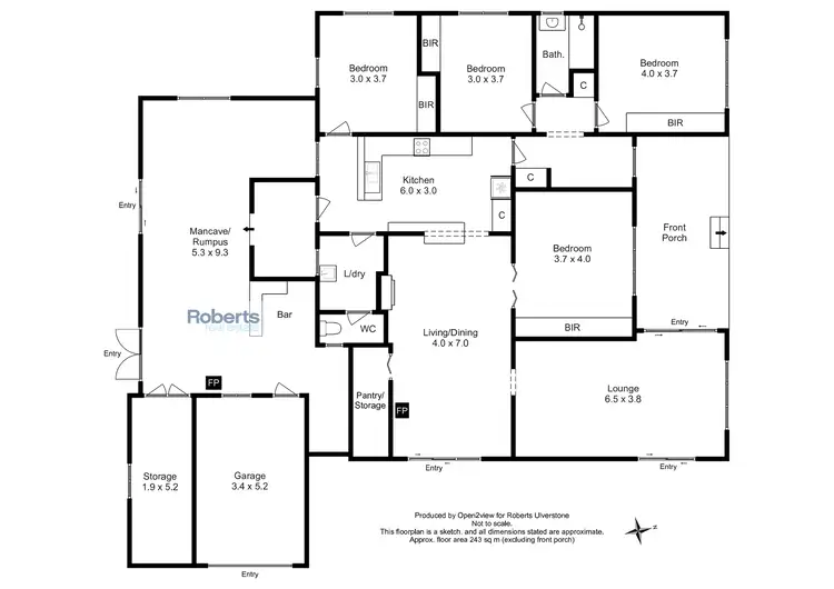 Floorplan of Homely house listing, 100 Leven Street, Ulverstone TAS 7315