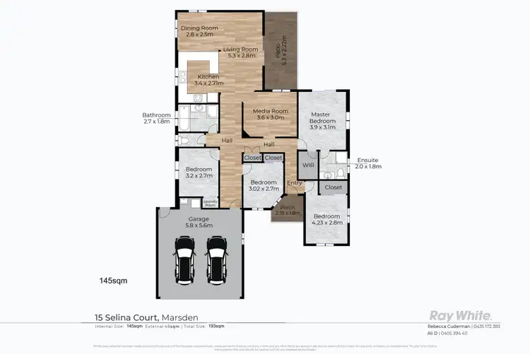 Floorplan of Homely house listing, 15 Selina Court, Marsden QLD 4132