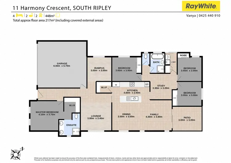 Floorplan of Homely house listing, 11 Harmony Crescent, South Ripley QLD 4306