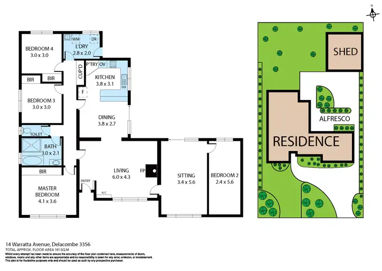 Floorplan of Homely house listing, 14 Warratta Avenue, Delacombe VIC 3356