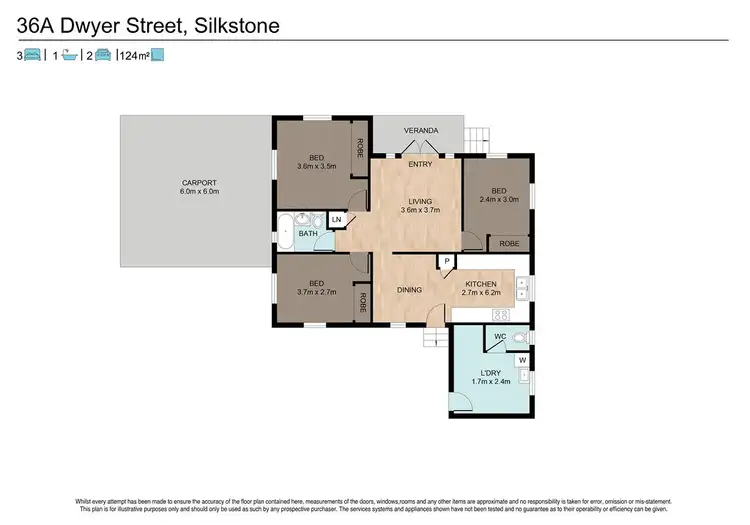 Floorplan of Homely house listing, 36a Dwyer Street, Silkstone QLD 4304