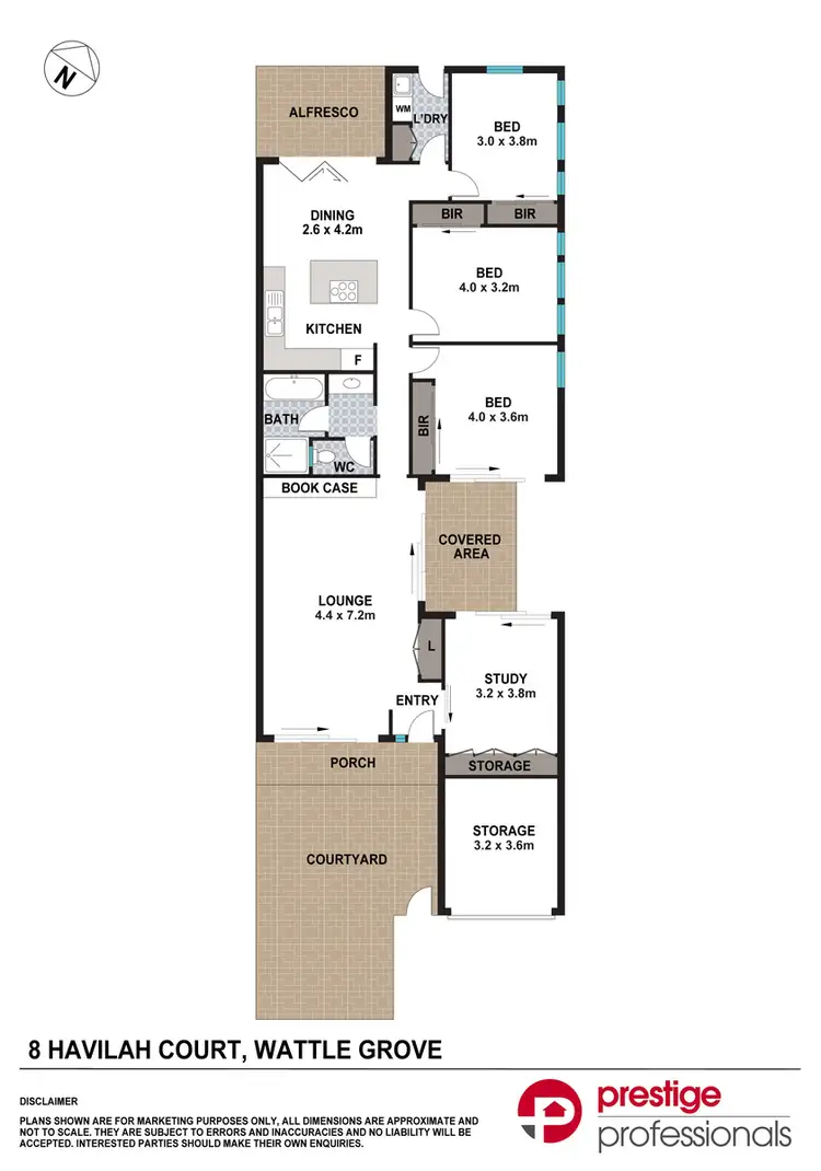 Floorplan of Homely house listing, 8 Havilah Court, Wattle Grove NSW 2173