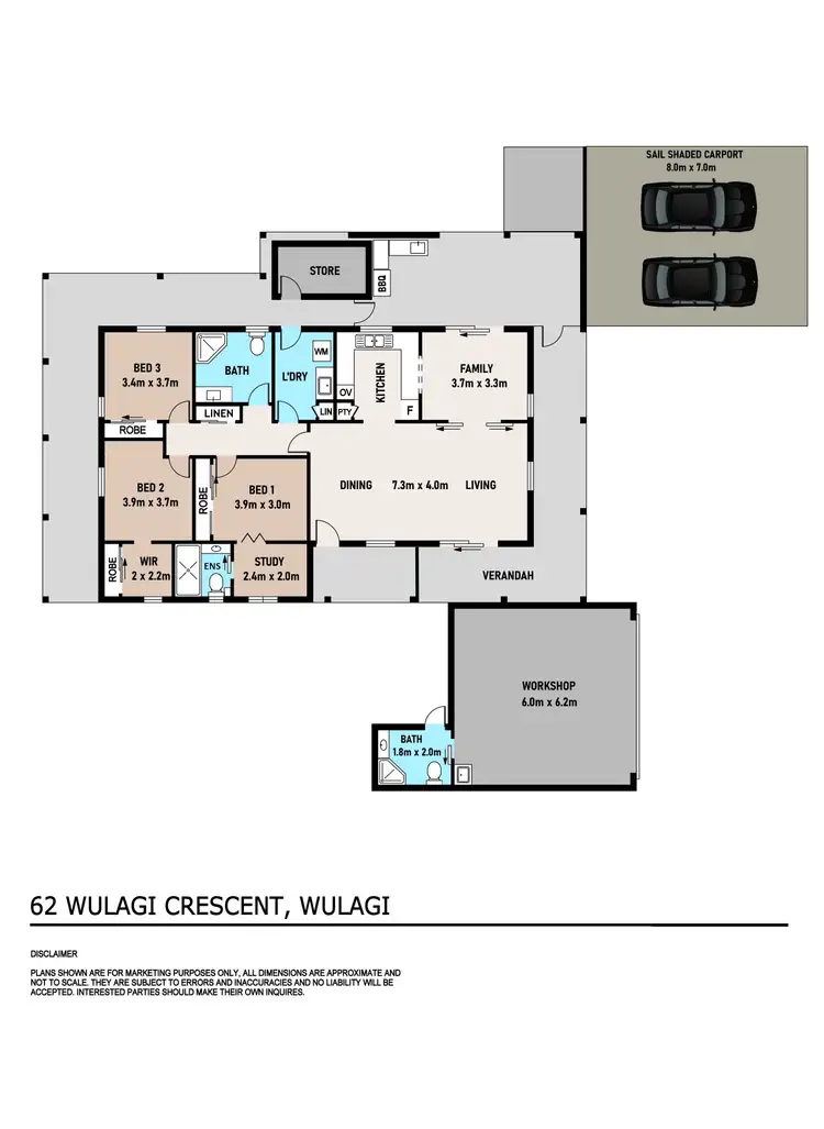 Floorplan of Homely house listing, 62 Wulagi Crescent, Wulagi NT 812