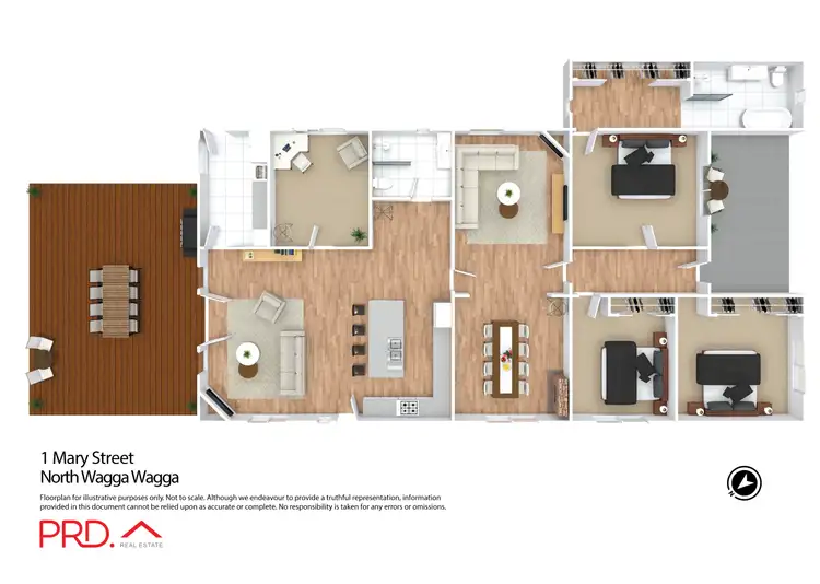 Floorplan of Homely house listing, 1 Mary Street, North Wagga Wagga NSW 2650