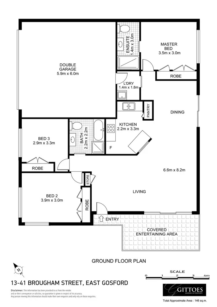 Floorplan of Homely villa listing, 13/41 Brougham Street, East Gosford NSW 2250