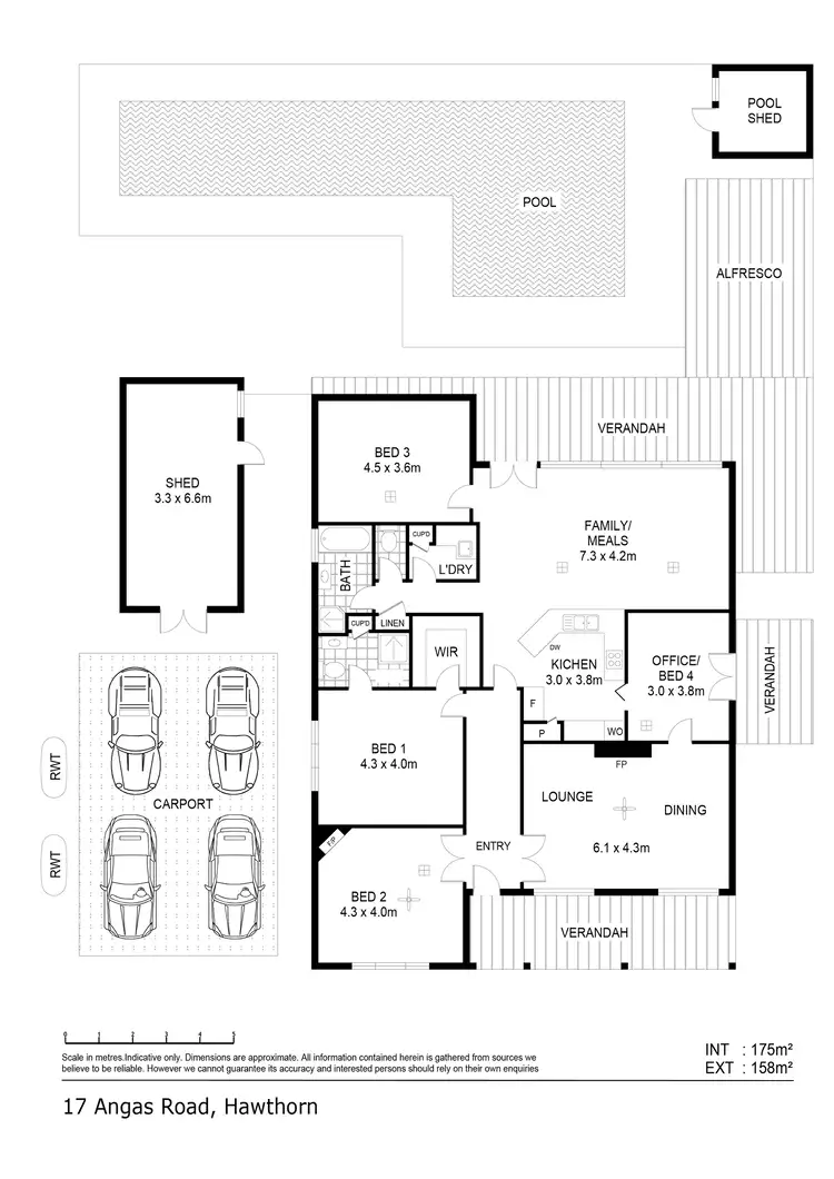 Floorplan of Homely house listing, 17 Angas Road, Hawthorn SA 5062