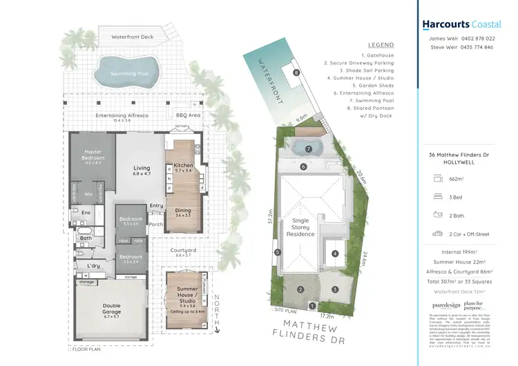 Floorplan of Homely house listing, 36 Matthew Flinders Drive, Hollywell QLD 4216