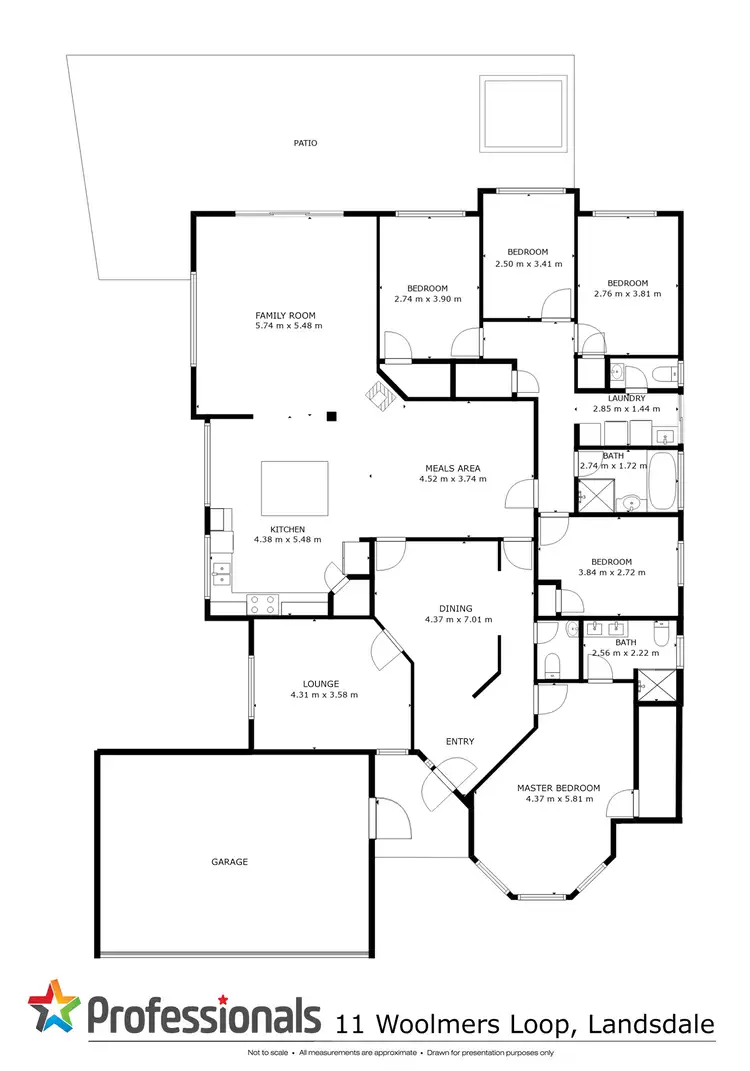 Floorplan of Homely house listing, 11 Woolmers Loop, Landsdale WA 6065