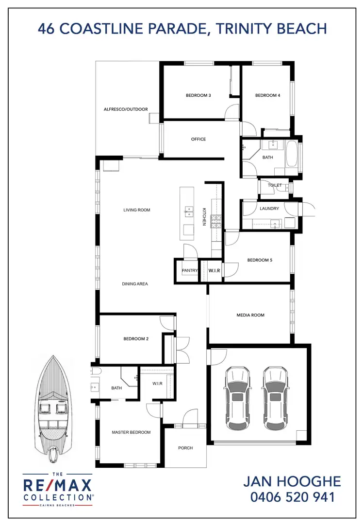 Floorplan of Homely house listing, 46 Coastline Parade, Trinity Beach QLD 4879