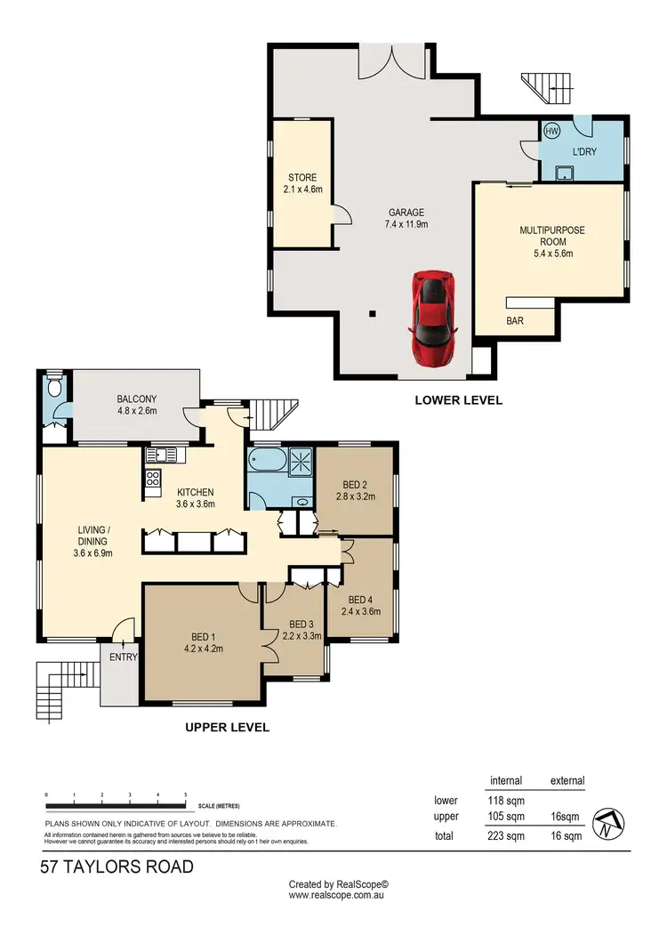 Floorplan of Homely house listing, 57 Taylors Road, Gaythorne QLD 4051
