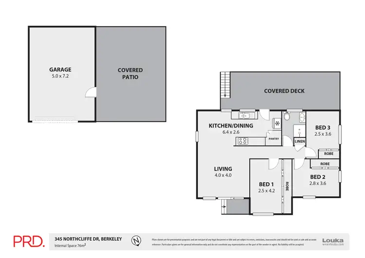 Floorplan of Homely house listing, 345 Northcliffe Drive, Berkeley NSW 2506
