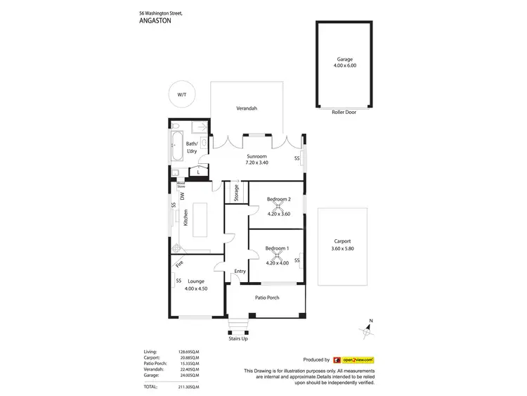 Floorplan of Homely house listing, 56 Washington Street, Angaston SA 5353